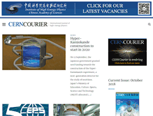Tablet Screenshot of cerncourier.com